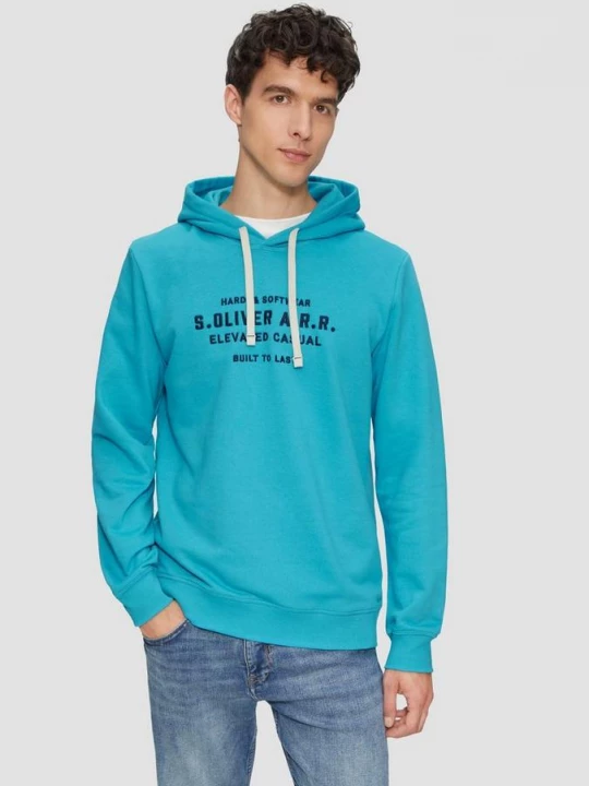 Foto van product Hoodie van sweatstof met borduursel s.Oliver
