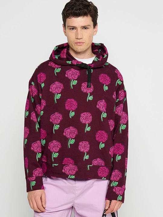 Foto van product Hoodie Versace Jeans Couture bordeauxrood