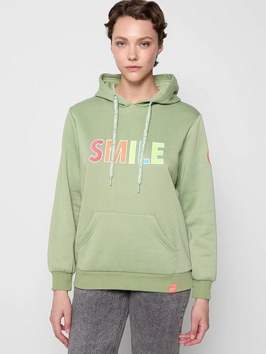 Foto van product Hoodie Zwillingsherz groen