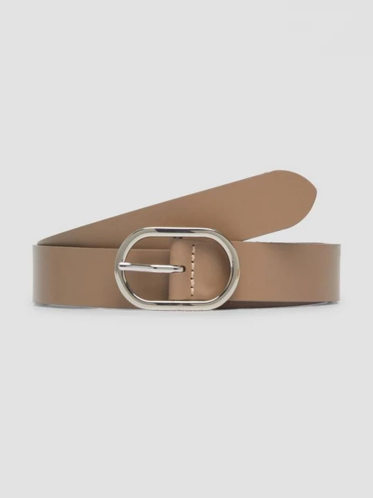 Foto van product Hoogwaardige leren riem met ovale gesp en logodetail s.Oliver bruin