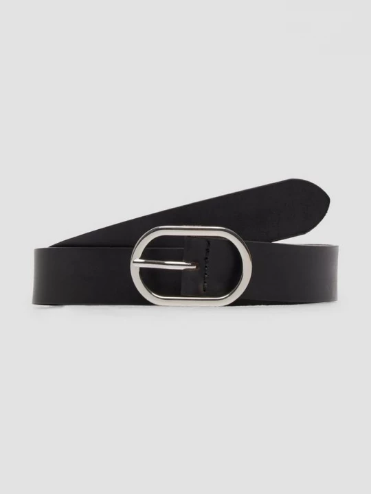 Foto van product Hoogwaardige leren riem met ovale gesp en logodetail s.Oliver zwart