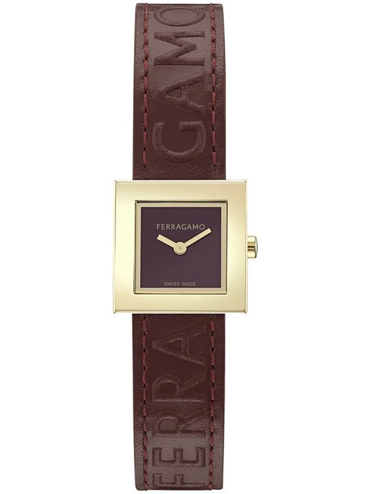 Foto van product Horloge FERRAGAMO bordeauxrood