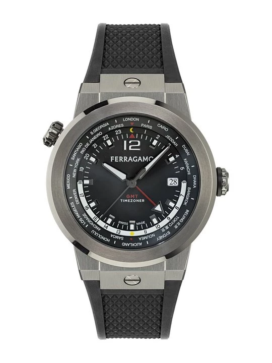 Foto van product Horloge FERRAGAMO gunmetal