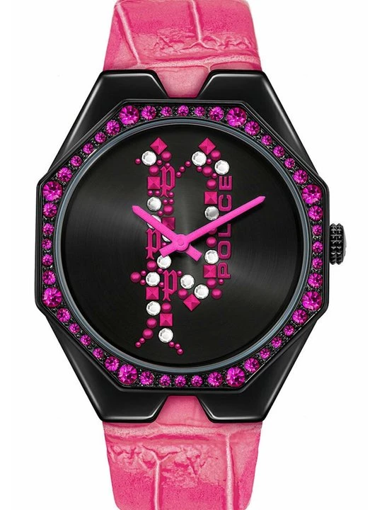 Foto van product Horloge Police donkerroze