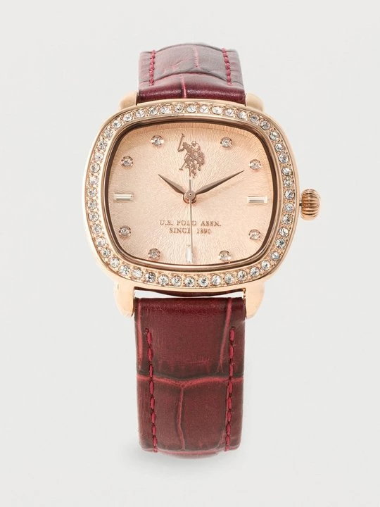 Foto van product Horloge U.S. POLO ASSN. bordeauxrood