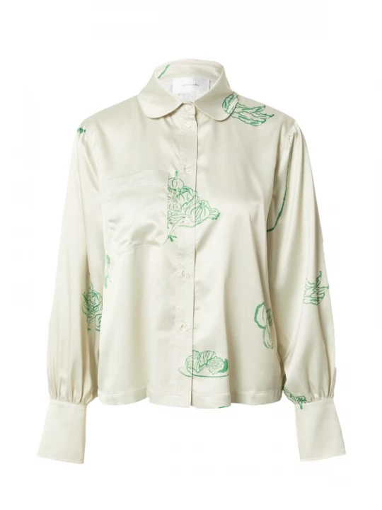 Foto van product Hosbjerg Blouse 'Killa Gastro' beige / lichtgroen