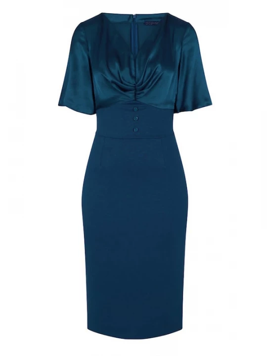Foto van product HotSquash Cocktailjurk cyaan blauw