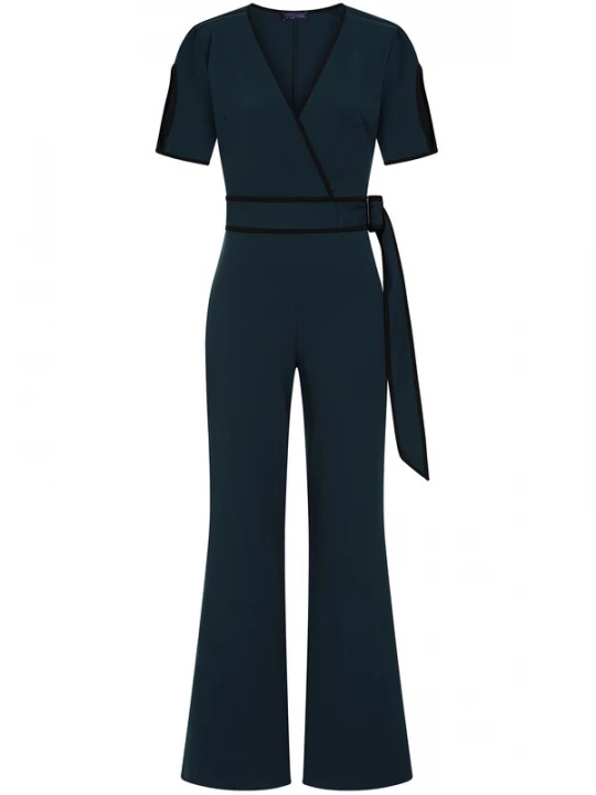 Foto van product HotSquash Jumpsuit cyaan blauw / zwart