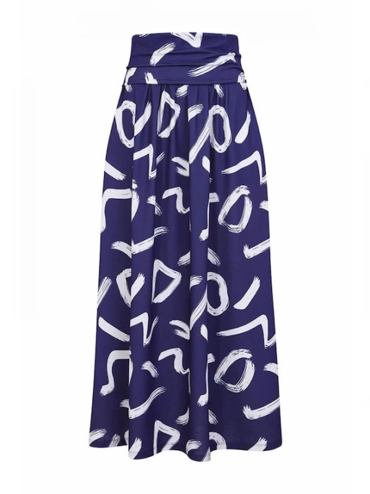 Foto van product HotSquash Rok donkerblauw / wit