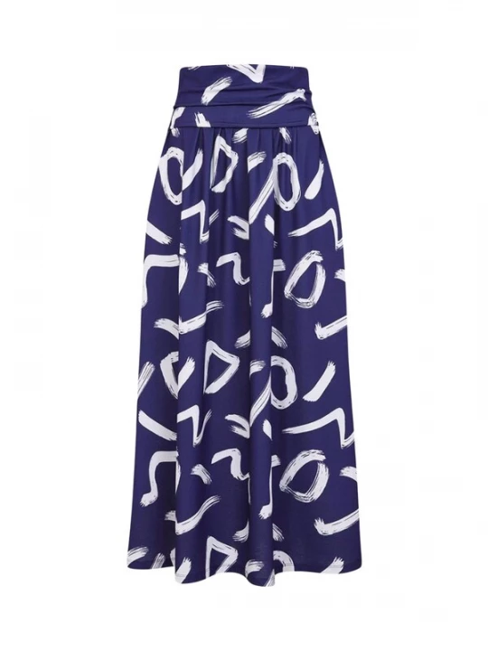 Foto van product HotSquash Rok indigo / wit