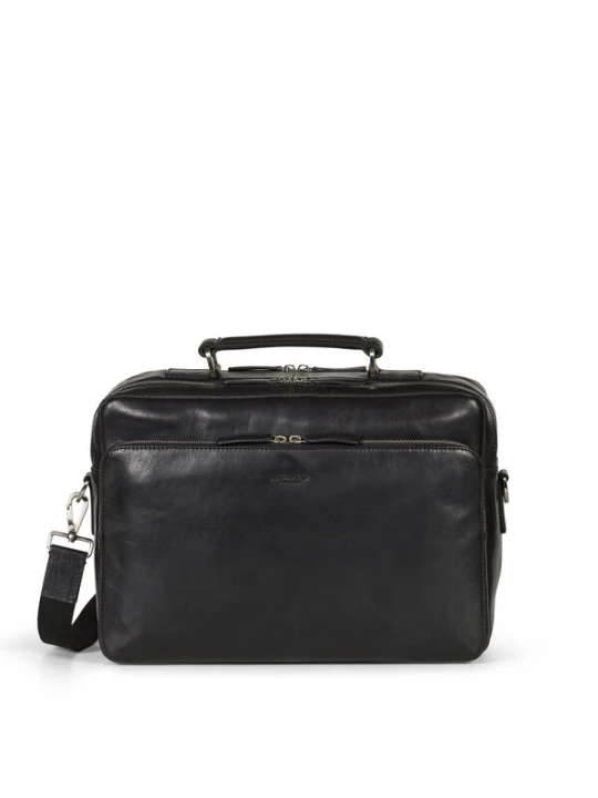 Foto van product Howard London Laptoptas 'Briefcase Bag Damien Black' zwart