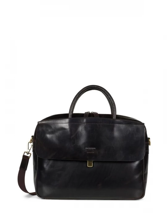 Foto van product Howard London Laptoptas 'Laptop Bag Charlie Dark Brown' donkerbruin