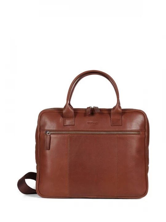 Foto van product Howard London Laptoptas 'Laptop Bag Conrad Brown' bruin