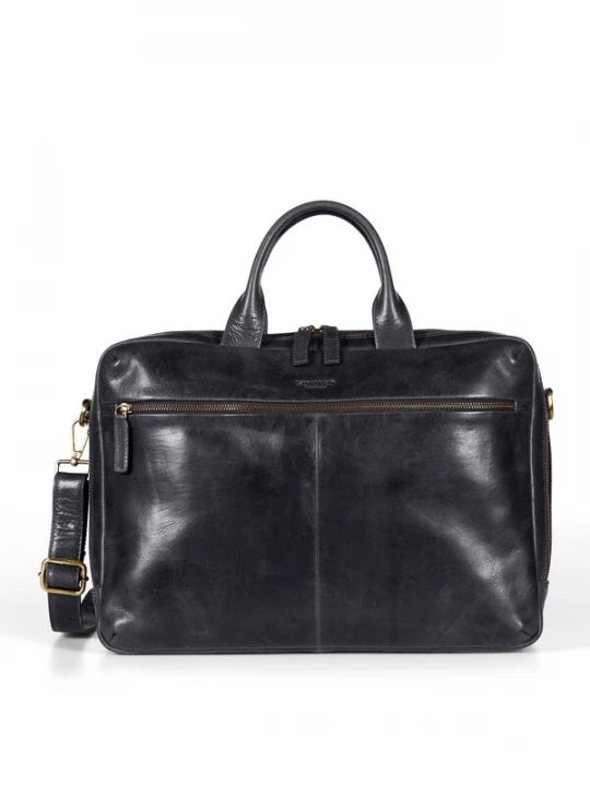 Foto van product Howard London Laptoptas 'Laptop Bag Frank Black' zwart