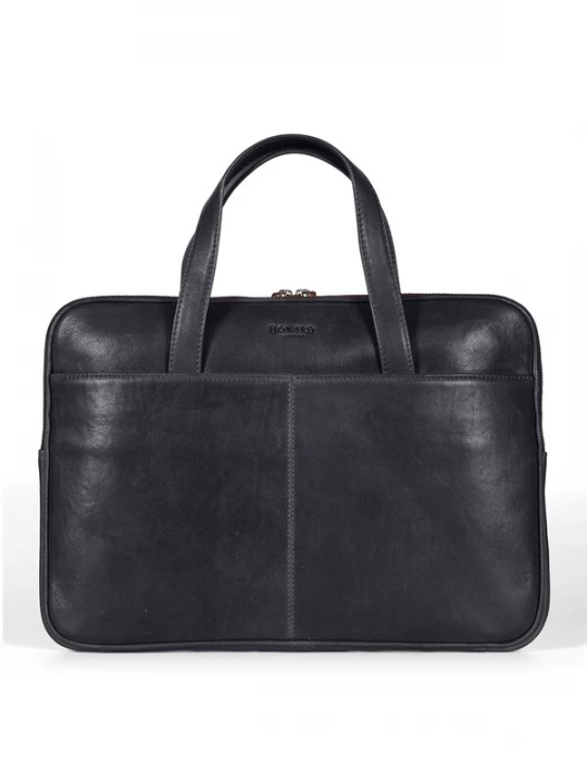 Foto van product Howard London Laptoptas 'Laptop Bag Oscar Black' zwart