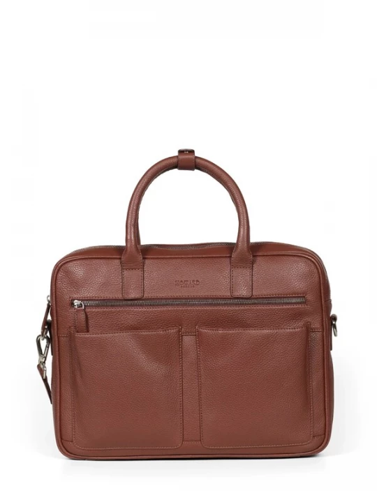 Foto van product Howard London Laptoptas 'Laptop Bag Sam Brown' bruin