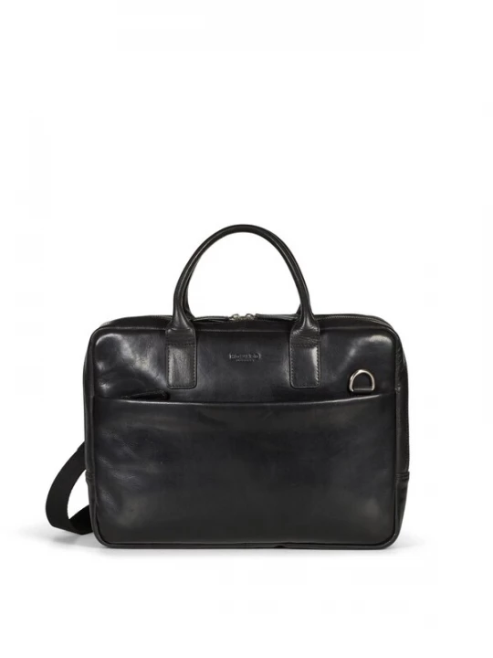 Foto van product Howard London Laptoptas 'Laptop Bag Stanley Black' zwart