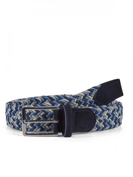 Foto van product Howard London Riem 'Braided Belt Marvin Blue Multicoloured' blauw