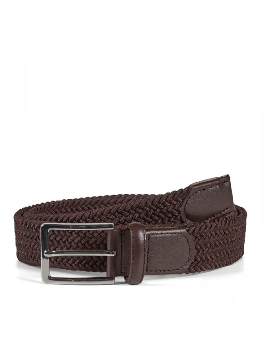 Foto van product Howard London Riem 'Braided Belt Marvin Dark Brown' donkerbruin