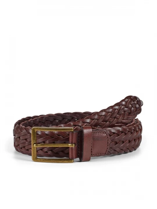 Foto van product Howard London Riem 'Braided Leather Belt Andrew Brown' bruin