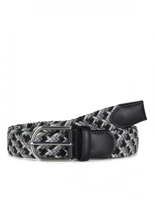 Foto van product Howard London Riem 'Howard Braided Stretch Belt Andy Black / Grey' gemengde kleuren