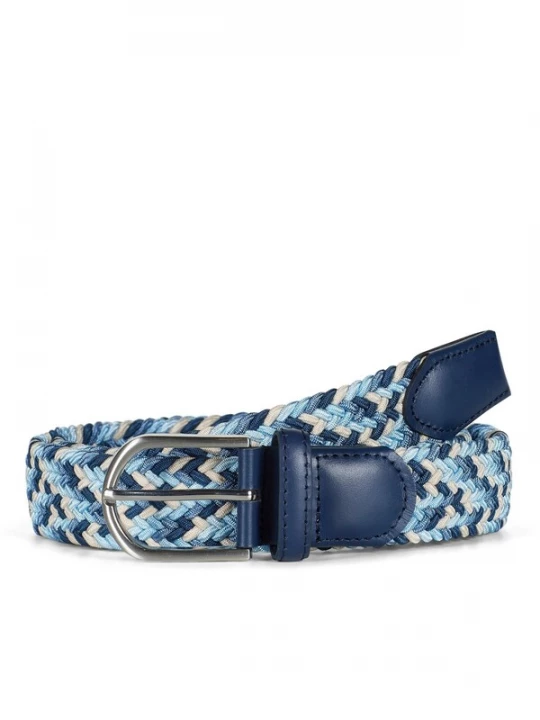 Foto van product Howard London Riem 'Howard Braided Stretch Belt Andy Blue' blauw