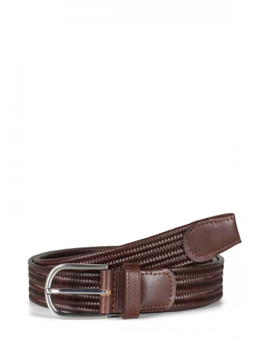Foto van product Howard London Riem 'Howard Braided Stretch Belt Asher Brown' bruin