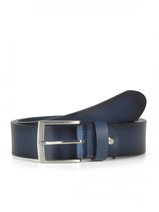 Foto van product Howard London Riem 'Howard Leather Belt Alexis Blue' blauw