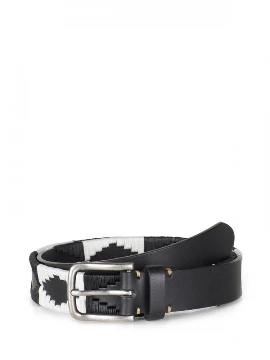 Foto van product Howard London Riem 'Howard Polo Belt Black / White' gemengde kleuren