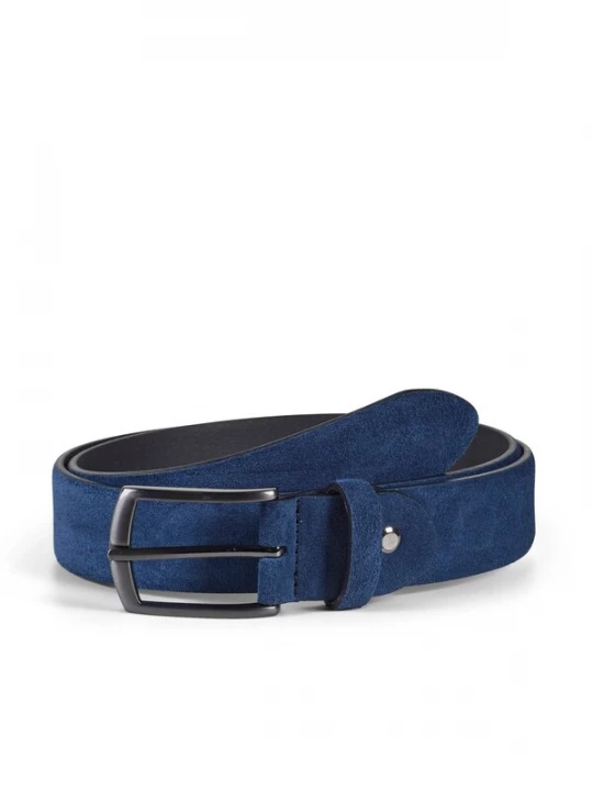 Foto van product Howard London Riem 'Howard Suede Belt Zack Blue' blauw