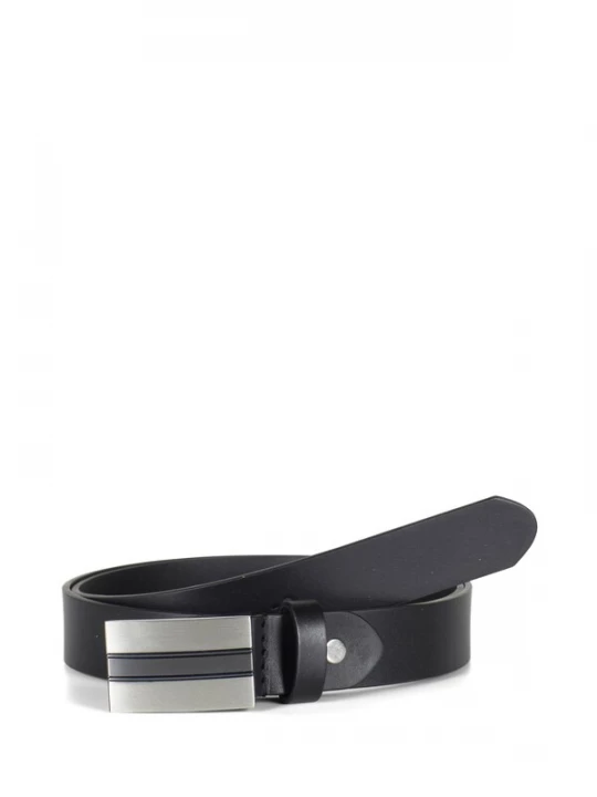 Foto van product Howard London Riem 'Leather Belt Paul Black' zwart
