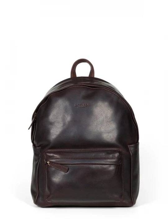 Foto van product Howard London Rugzak 'Backpack Ben Dark Brown' donkerbruin