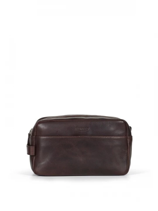 Foto van product Howard London Toilettas 'Toiletry Bag Hayden Dark Brown' donkerbruin
