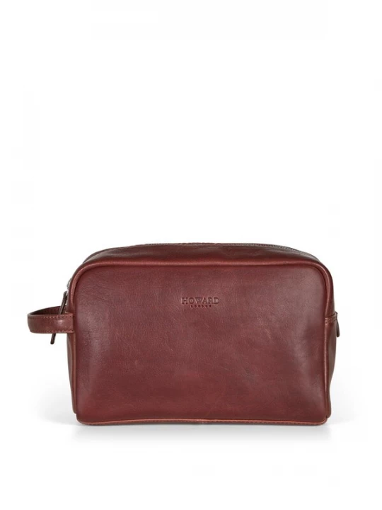 Foto van product Howard London Toilettas 'Washbag Easton Brown' bruin