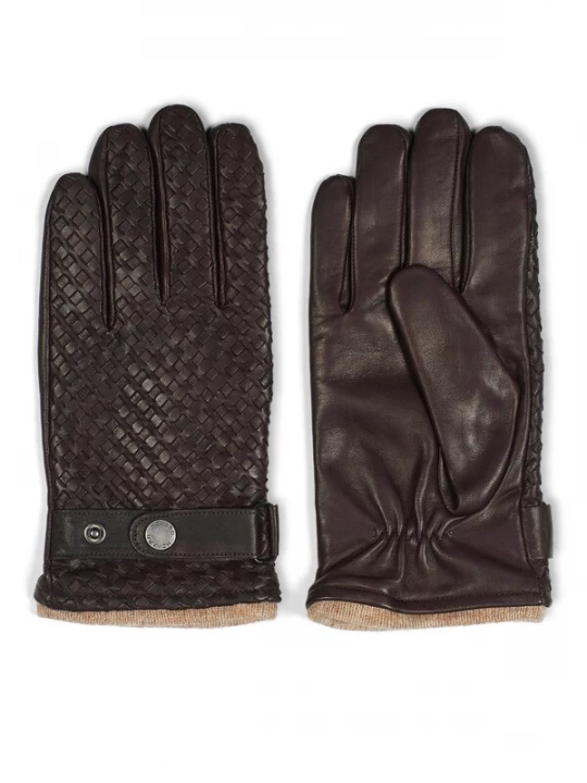 Foto van product Howard London Vingerhandschoenen 'Axel' donkerbruin