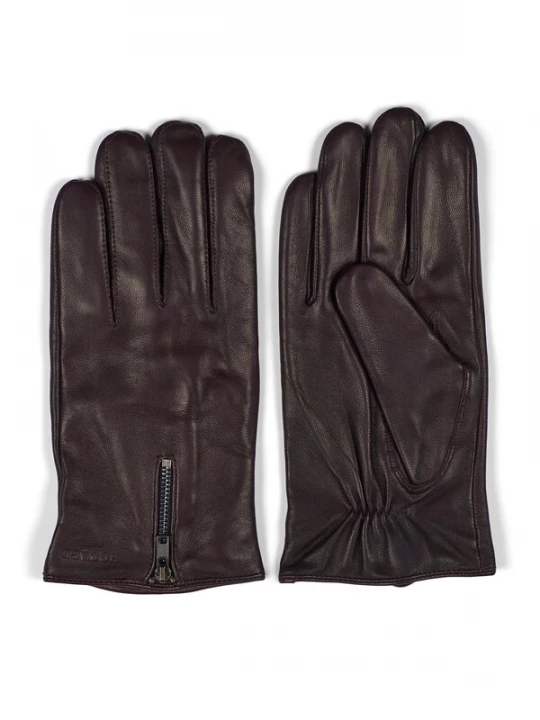 Foto van product Howard London Vingerhandschoenen 'Barney' donkerbruin