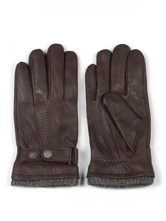 Foto van product Howard London Vingerhandschoenen 'Bruno' donkerbruin