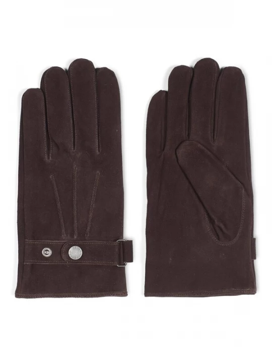 Foto van product Howard London Vingerhandschoenen 'Leather Gloves Jacob Dark Brown' donkerbruin
