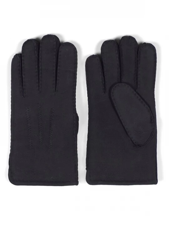 Foto van product Howard London Vingerhandschoenen 'Leather Gloves Jason Black' zwart