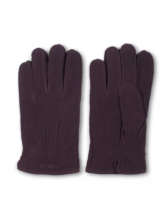 Foto van product Howard London Vingerhandschoenen 'Leather Gloves Sander Dark Brown' donkerbruin