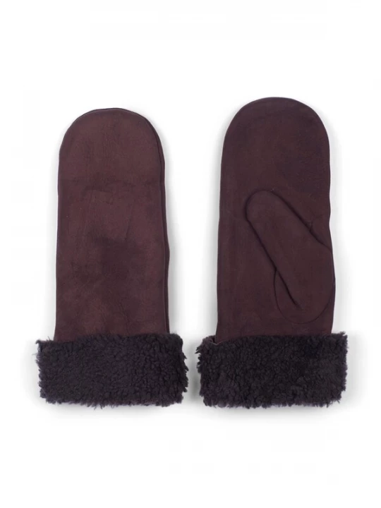 Foto van product Howard London Vingerhandschoenen 'Women's Leather Gloves Elsa Dark Brown' donkerbruin