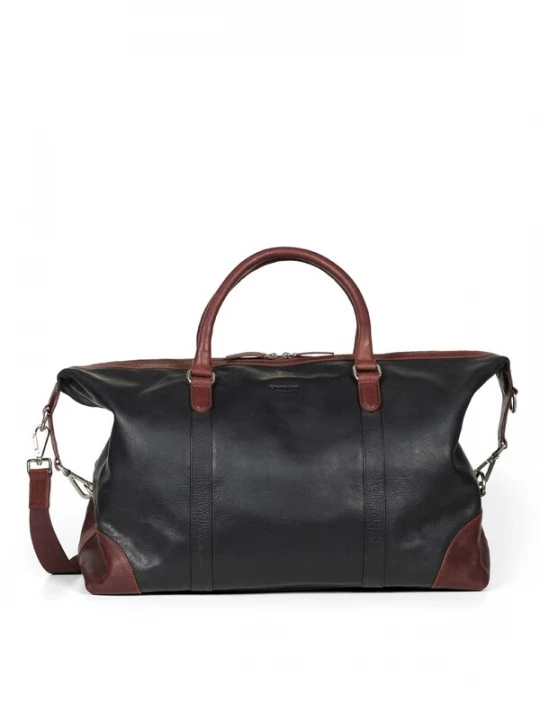 Foto van product Howard London Weekendtas 'Weekend Bag Cooper Black / Brown' zwart