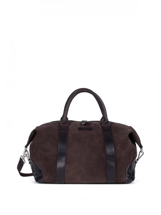 Foto van product Howard London Weekendtas 'Weekend Bag Steven Suede Chocolate Brown' bruin