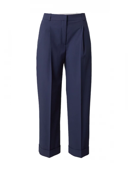 Foto van product HUGO Bandplooibroek 'Herisse' navy