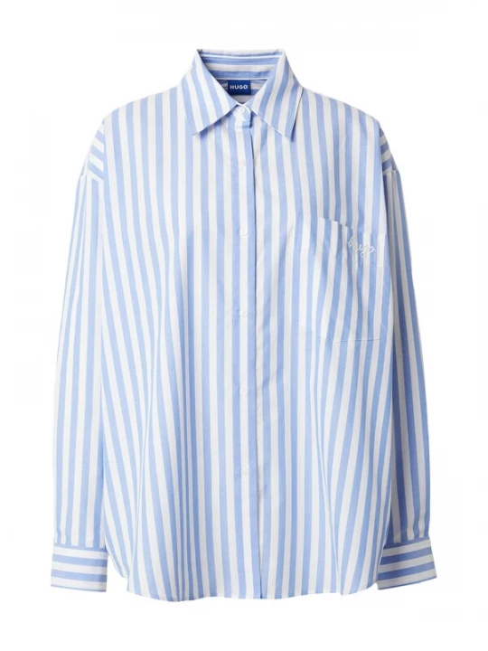 Foto van product HUGO Blouse 'Elisana_B' lichtblauw / wit