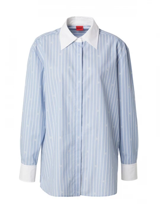 Foto van product HUGO Blouse 'Ersenny' lichtblauw / wit