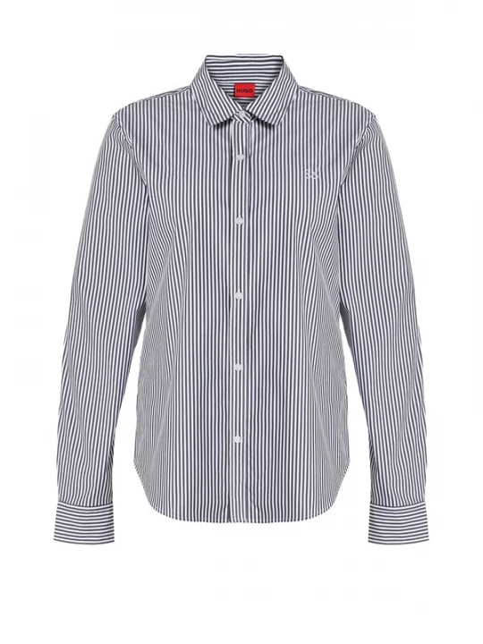 Foto van product HUGO Blouse 'The Essential' marine / wit