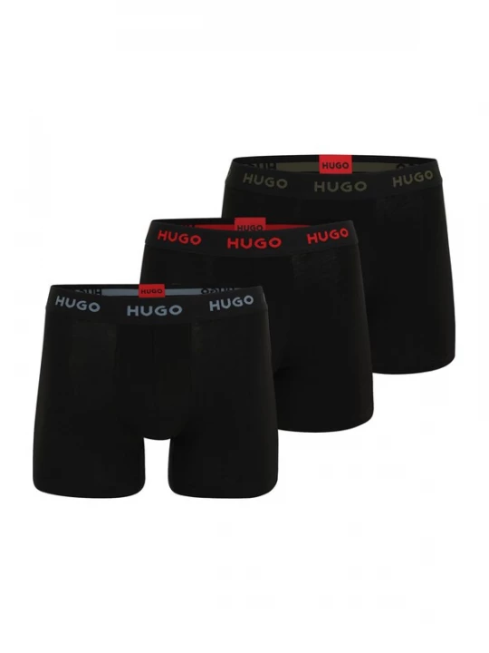 Foto van product HUGO Boxershorts grijs / kaki / rood / zwart