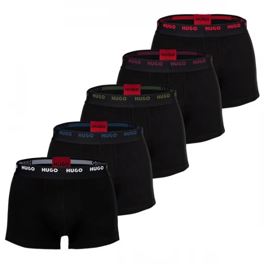 Foto van product HUGO Boxershorts lila / cranberry / zwart / wit