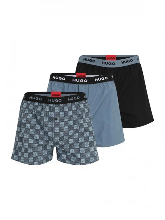 Foto van product HUGO Boxershorts navy / royal blue / koningsblauw / zwart / wit